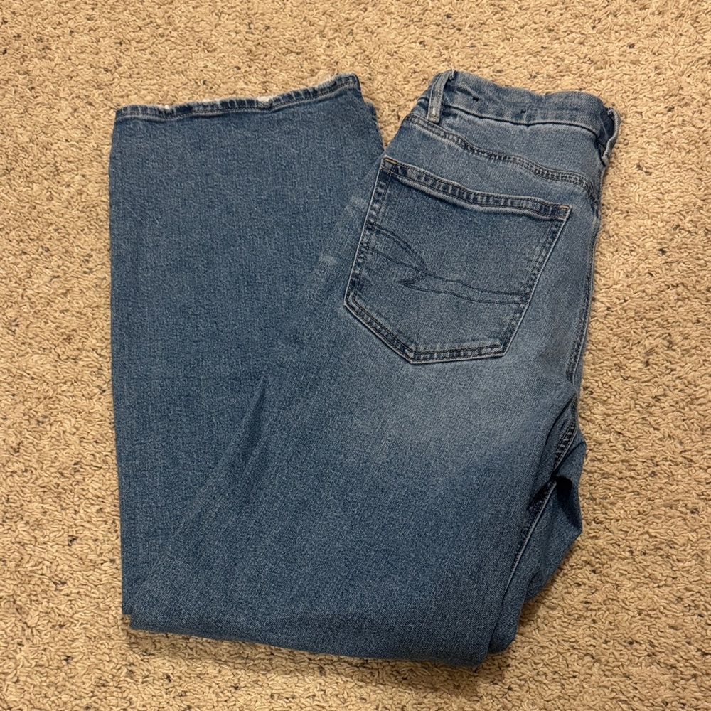 American Eagle Outfitters Blue Flare & Wide Leg Jeans 6 Long